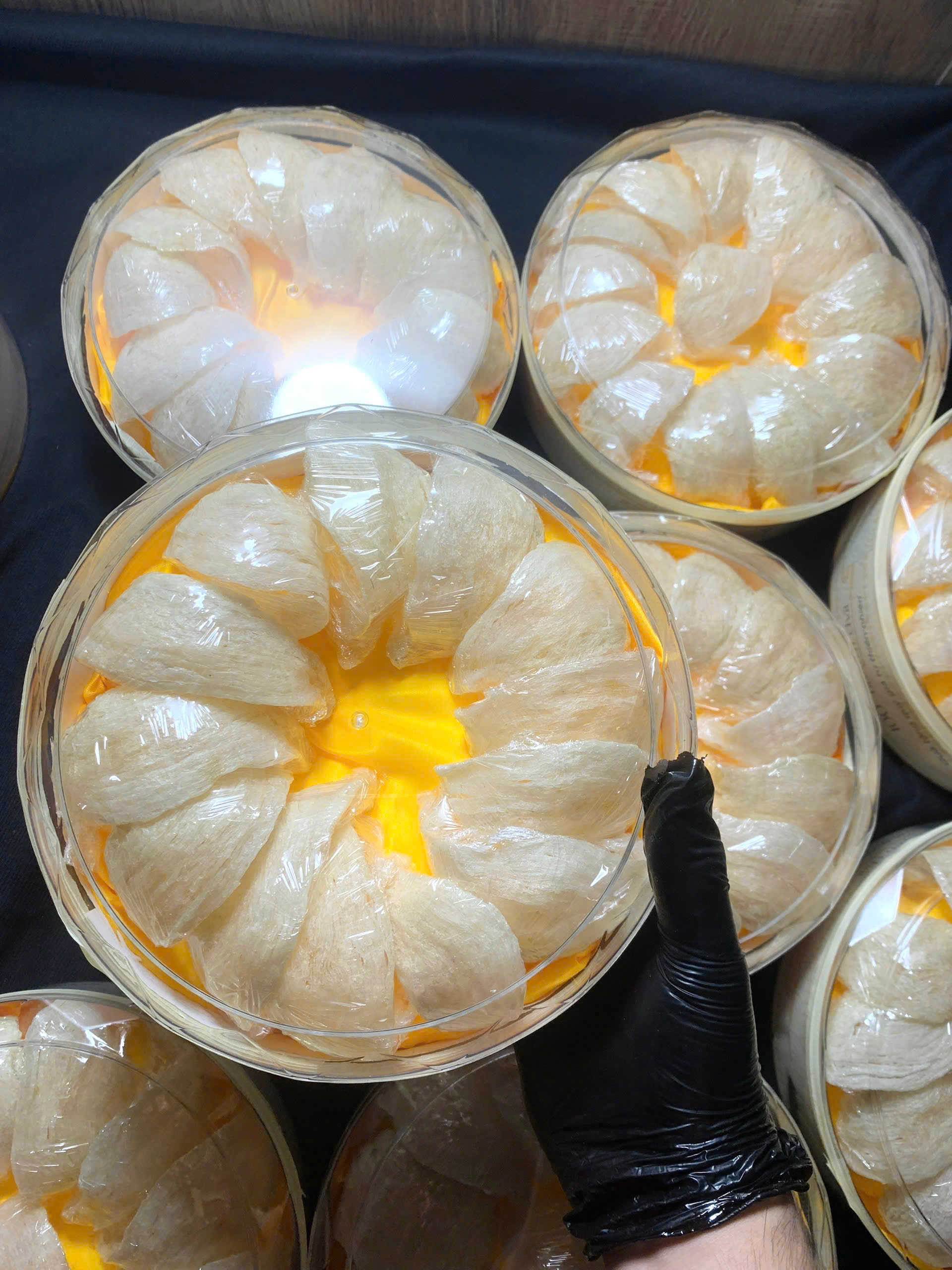 Yến rút lông khô